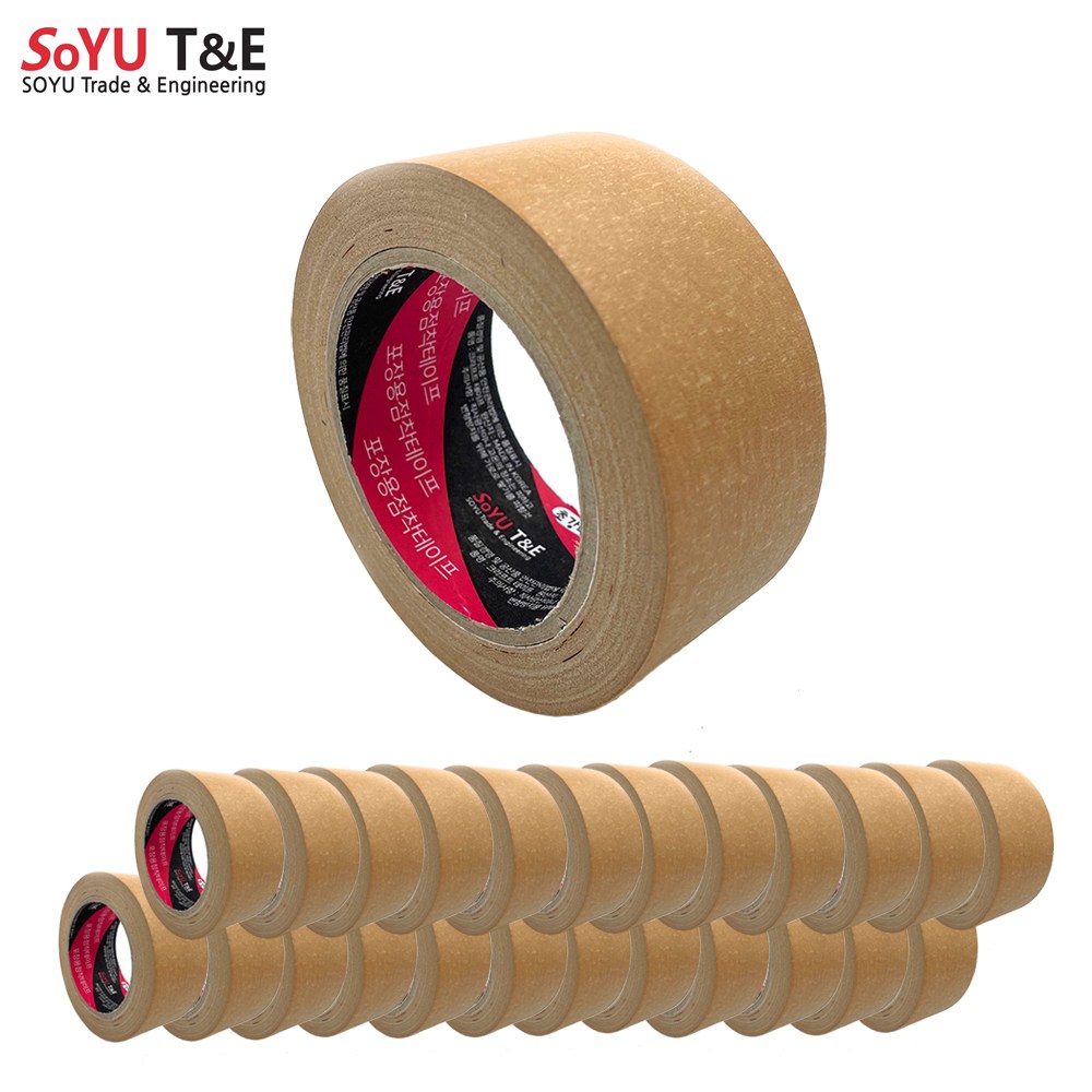 소유 크라프트 택배 이중접착 종이 박스 테이프 40M 37,250원