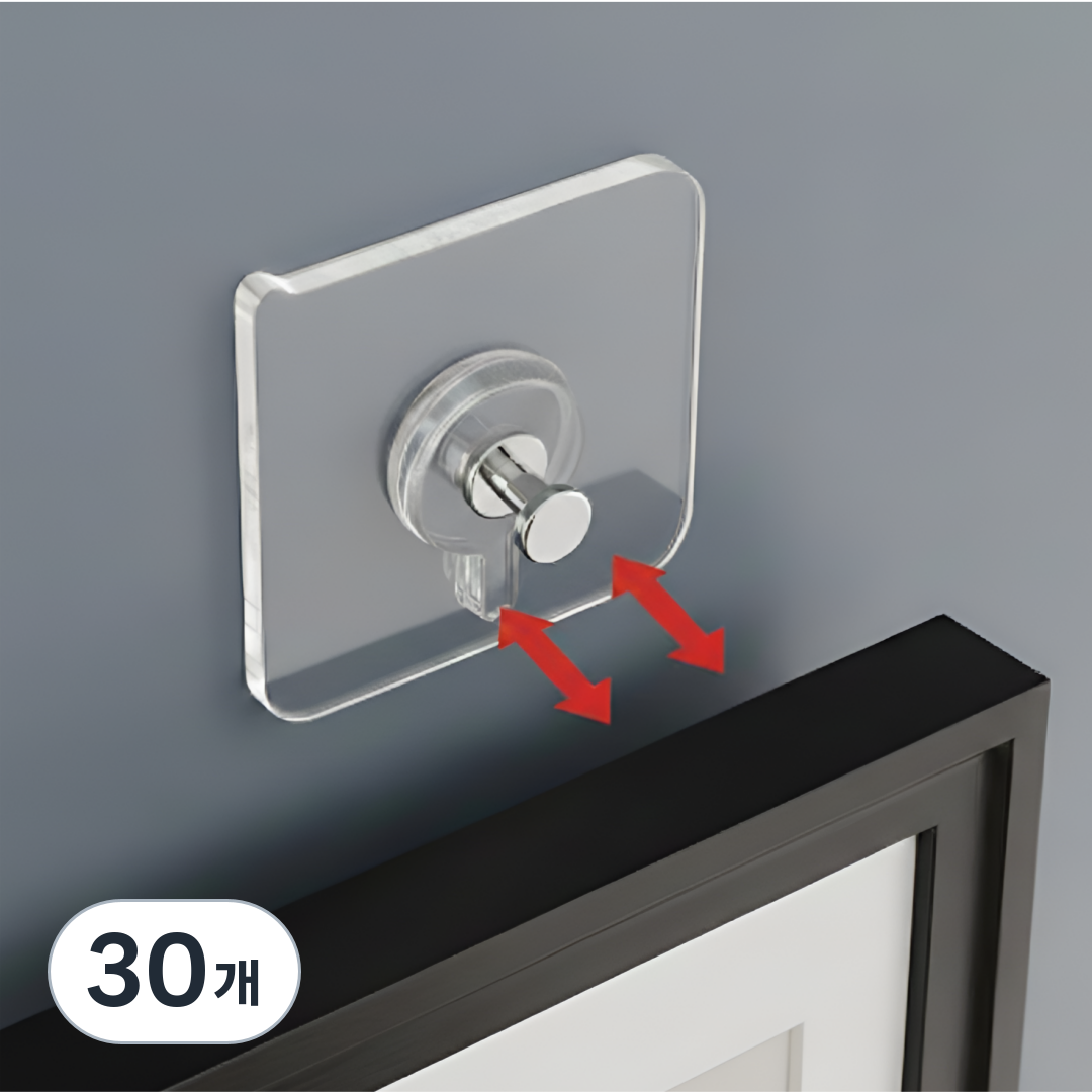 말끔당 초강력 무타공 액자 걸이 접착식 후크 20,800원