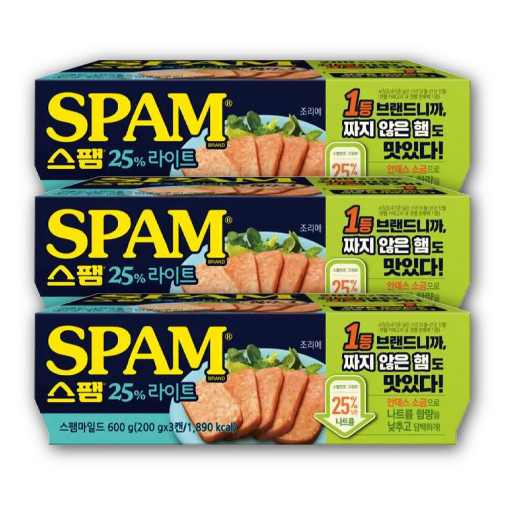 CJ 스팸 25% 라이트, 200g, 9개 35,200원