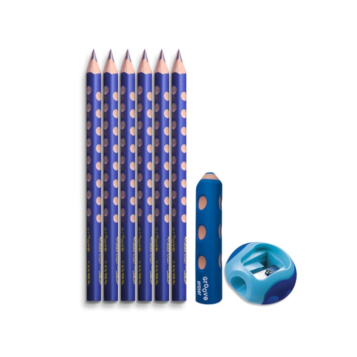 리라 그루브 점보 블루 세트 (연필 6자루, 지우개, 연필깎이) 21,000원