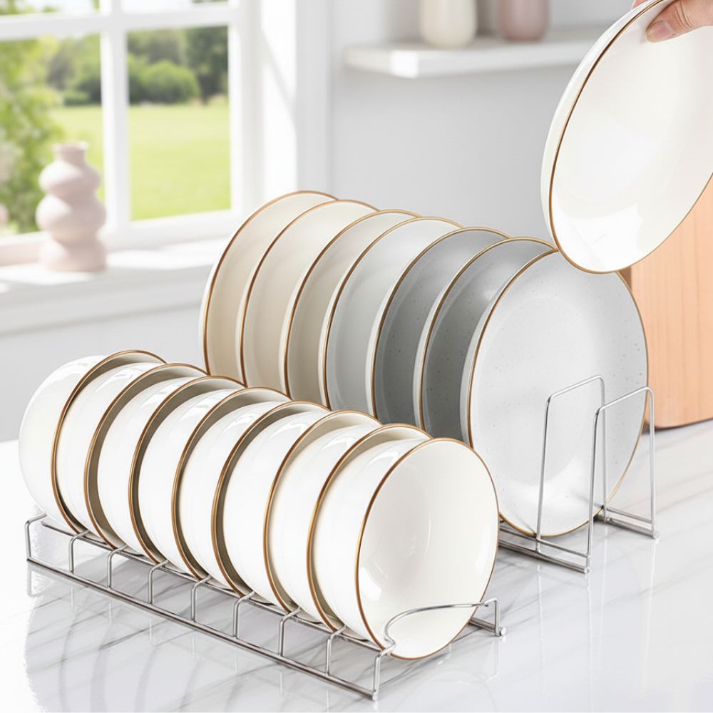 애니원픽 공간활용 그릇 접시 정리대 2종 세트 7,490원