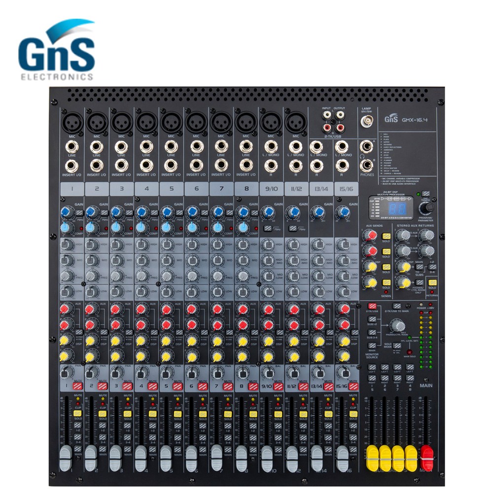 GNS GMX-16.4 16채널 10채널 모노입력 USB 오디오인터페이스 아날로그믹서 1,130,000원