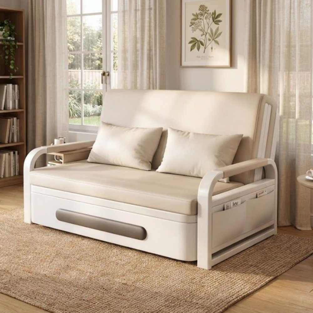 미스티 라텍스 가죽소파 1인용 2인용 접이식 소파베드 소파침대 MTL1, 라텍스 아이보리_82cm 150,000원