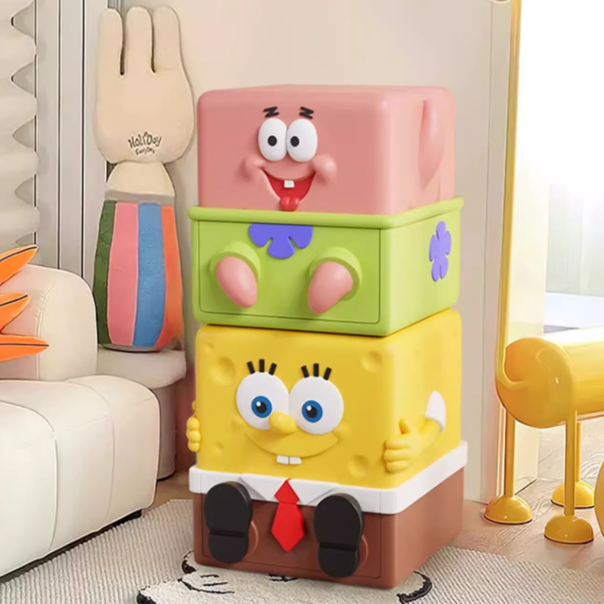 스펀지밥 서랍장 협탁 침대협탁 어린이 수납장 홈테리어 뚱이 222,300원