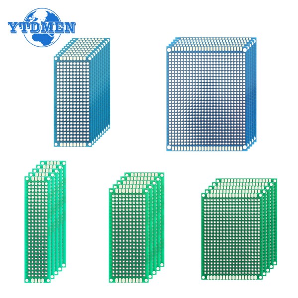 103032PCS 양면 PCB 프로토 타입 보드 DIY 범용 Protoboard 2x8cm 3x7cm 4x6cm 5x7cm 7x9cm Arduino 용 10,470원