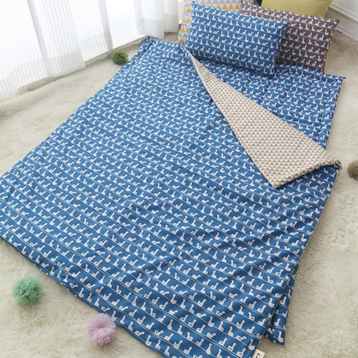 보떼하우스 사계절용 분리형 낮잠이불, 구스 블루 84,900원