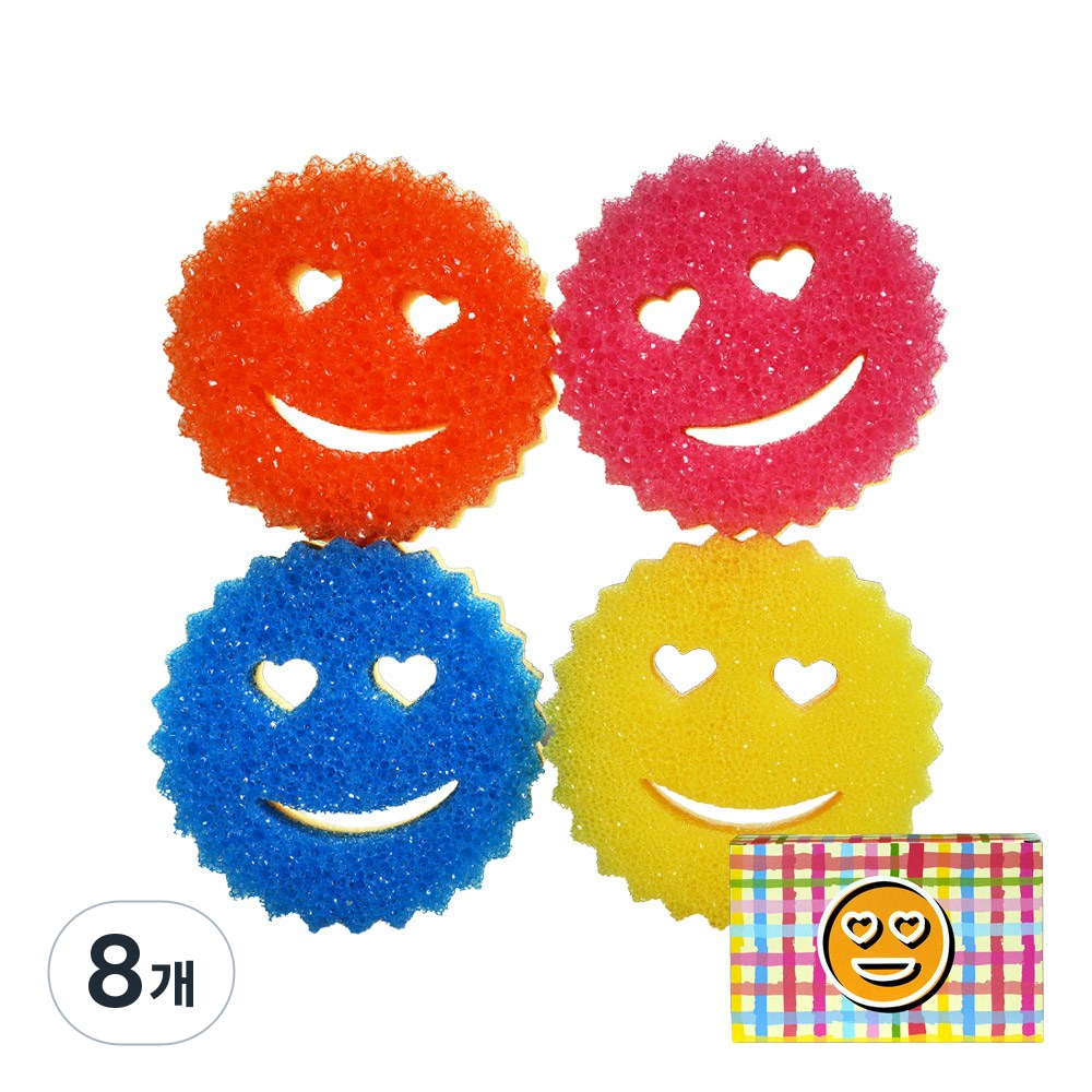 엠플리 스마일 수세미, 8개, 1세트 17,900원