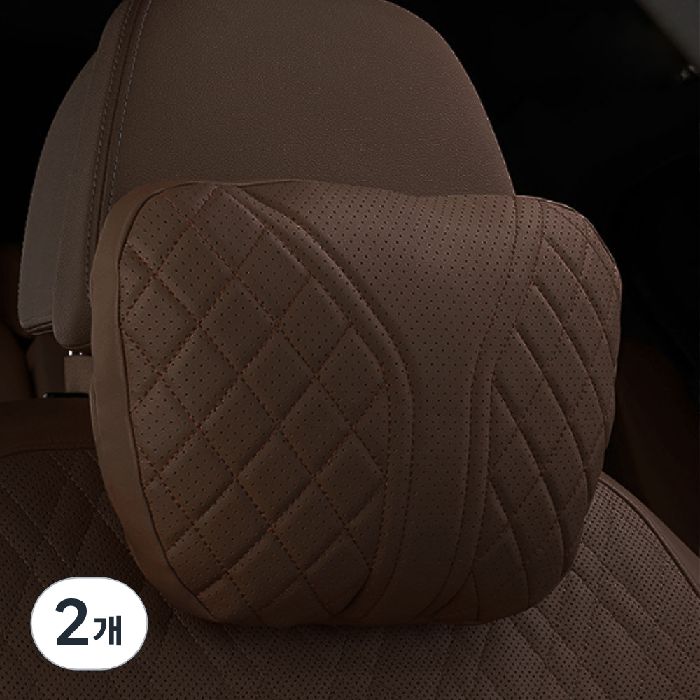 크로니클 전차종 호환 바이버 프리미엄 차량 목쿠션, 모카, 2개 39,140원