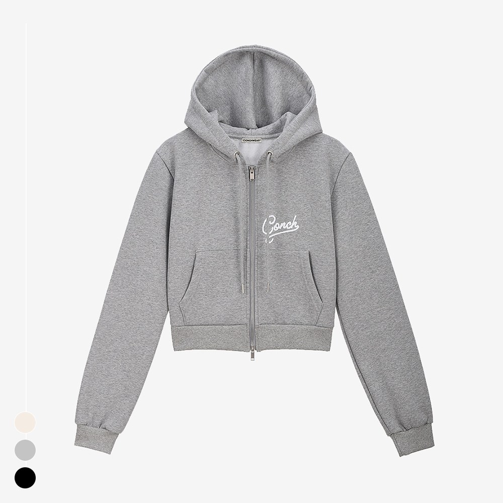 [콘치웨어] 로고 기모 후드 집업 (3colors) 필라테스 요가 82,000원