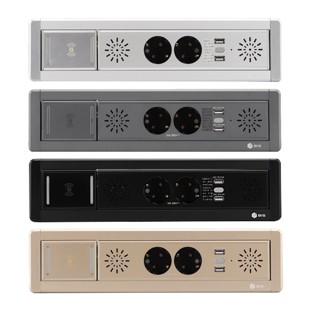 KC 4in1 매립형 2구 콘센트 무선충전 블루투스 스피커 회전형 유선 매입형 빌트인 166,450원