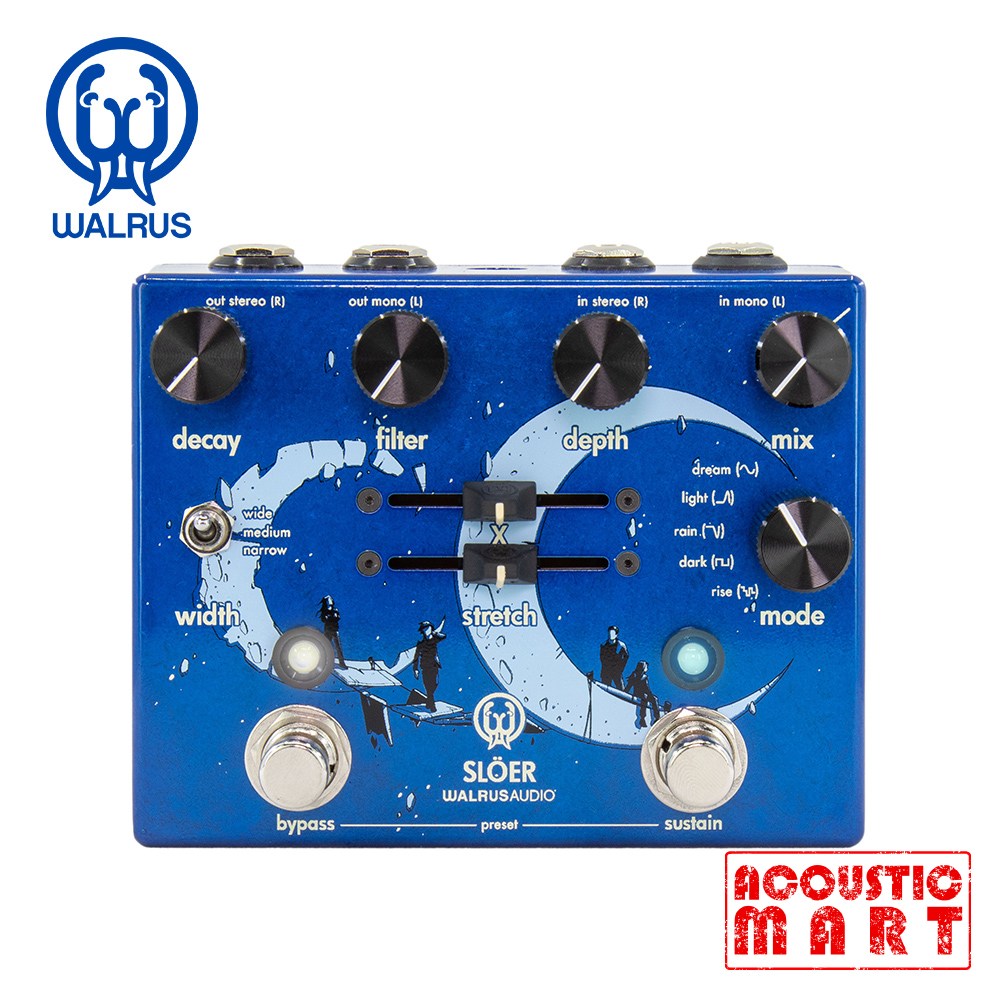 월러스 오디오 SLOER Stereo Ambient Reverb, Blue 스테레오 앰비언트 리버브 (블루) 이펙터 535,000원