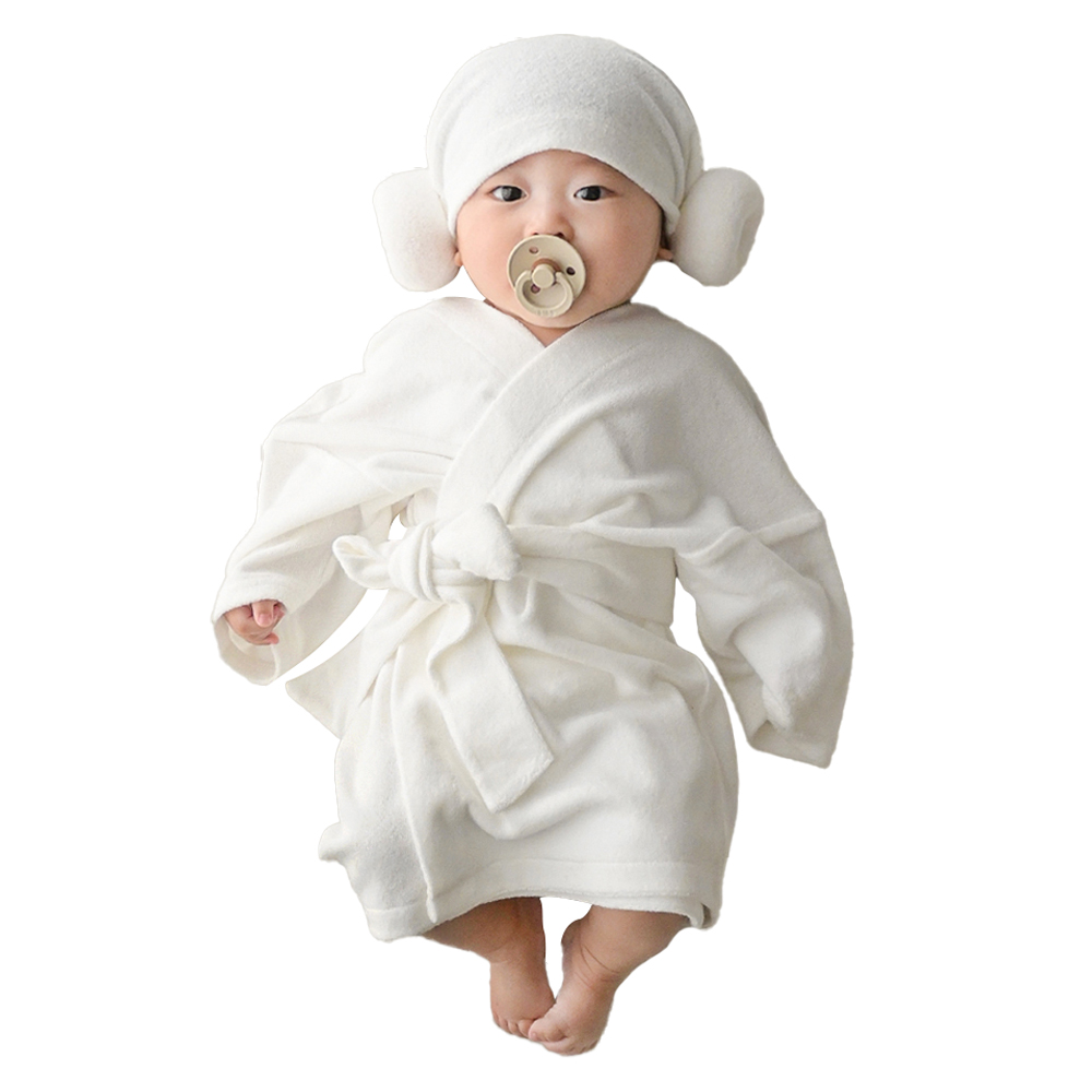 유아용 소프트 대나무 밤부 타올 가운 + 양머리 + 허리끈 세트 XS 32,000원