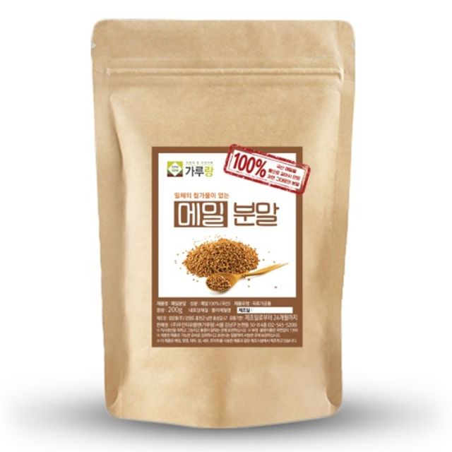 가루랑 국산 100% 메밀(생)분말, 1개, 200g 10,670원
