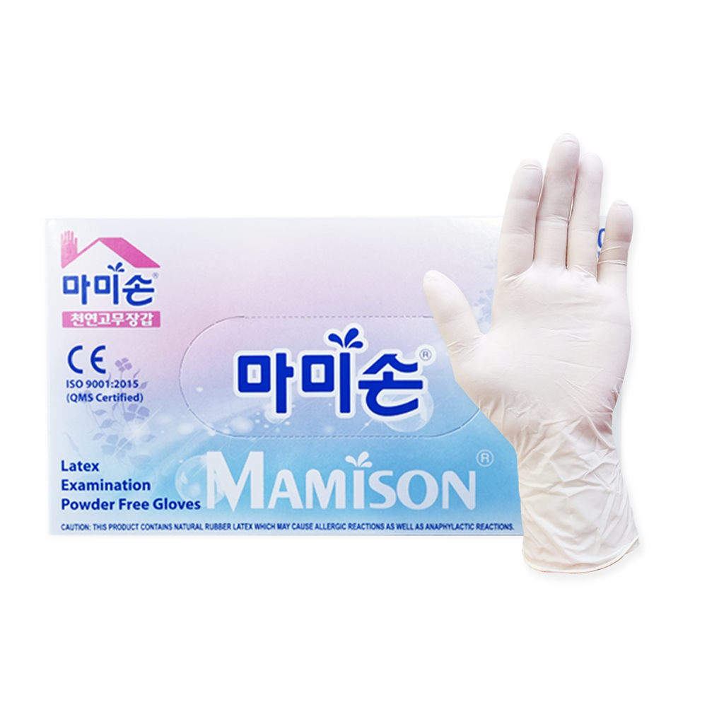 마미손 천연 라텍스 장갑 100매 8,500원