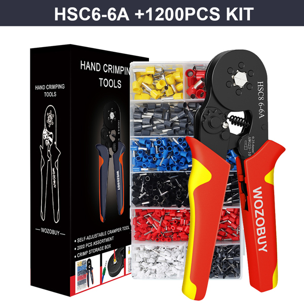 관형 터미널 크림퍼 키트 전기 압착 펜치 클램프 세트 와이어 팁 수공구 0 08 16 mm 25 10 HSC8 6 4/6 6/16 26,300원