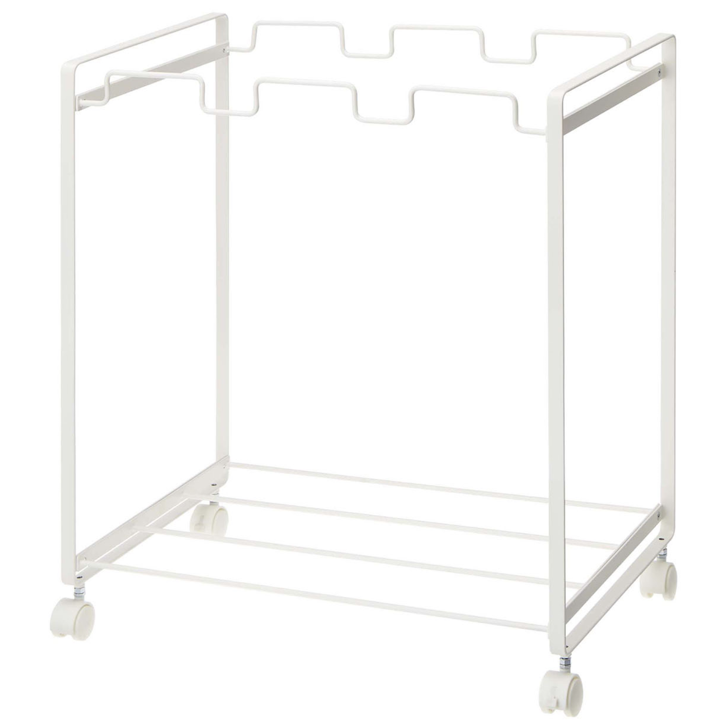 야마자키실업 이동식 분리수거 쓰레기통 타워 3단 화이트 2272, 화이트 86,600원