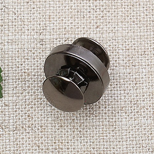 짱패브릭 리벳 가시메 자석단추 14mm,18mm, 18mm-블랙실버, 4개 2,200원