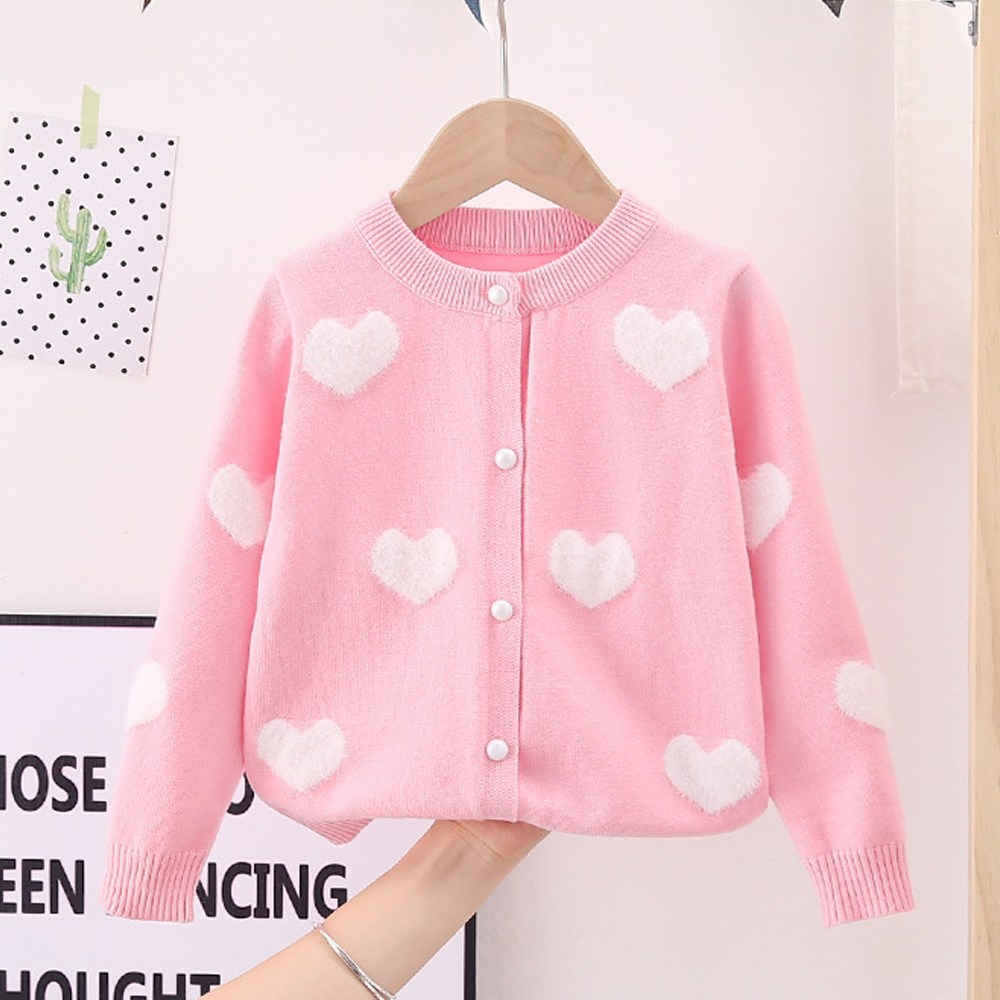 투에그 여아용 하트 니트 가디건 24,900원
