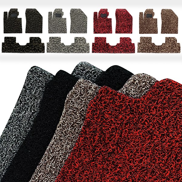 예스카 코일매트 확장형 운전석조수석 2열 3열 카매트, 뒷좌석 2열-브라운 20,000원