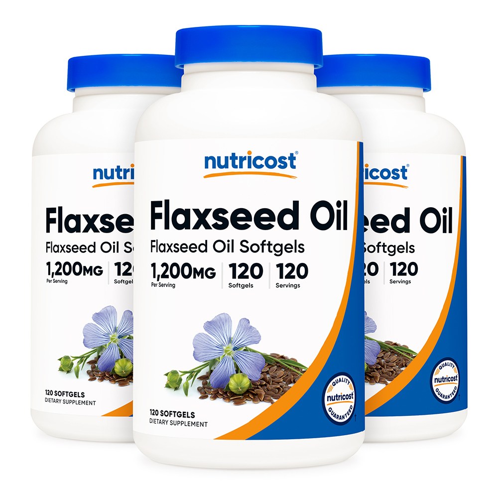 뉴트리코스트 플랙시드 오일 1200mg 아마씨유 소프트젤 120정 3개, 3개, 120정 50,700원