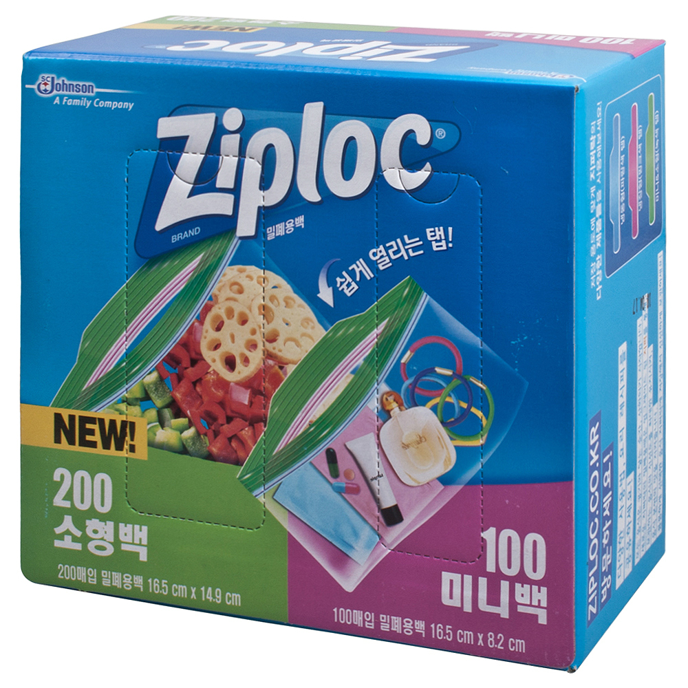 지퍼락 지퍼백 소형 200p + 미니 100p 11,690원