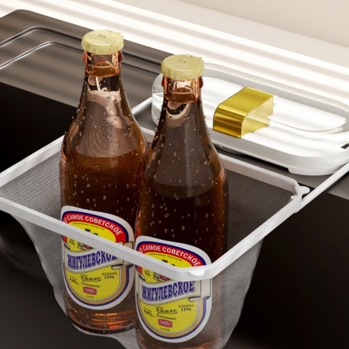 라워스 원터치부착 행주 거치대 거름망 4,400원