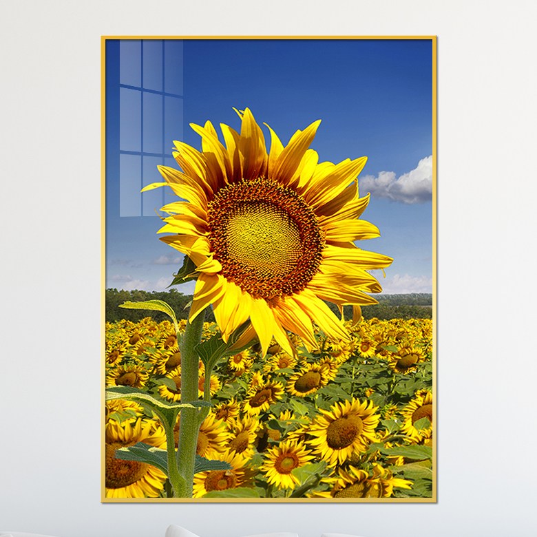 아트블루 황금 해바라기 꽃밭 풍경화 돈 들어오는 그림 인테리어 액자, 11번 해바라기 꽃밭_X한송이정면 67,900원