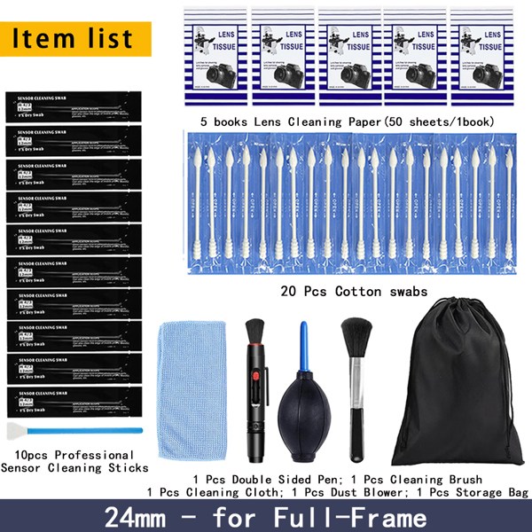 MYOBO 전문 센서 청소 키트 - 디지털 카메라 CMOS 센서용 풀 프레임 APS-C 센서용 클리너 면봉 브러시 10개, 현재가 19,600원