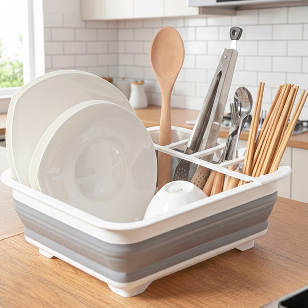 접이식 식기건조대 캠핑용품, 1개, 1단, 그레이화이트 8,900원