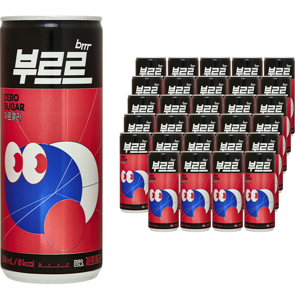부르르 제로콜라, 250ml, 60개 24,350원