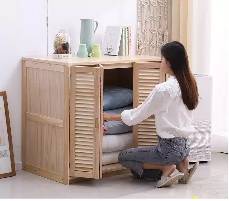 낮은 이불장 키작은 펜션 이불 수납 장롱 안방장 펜션 사물함 원목 빈티지 196,670원