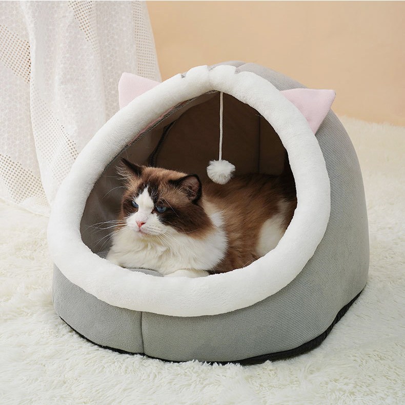 미우프 고양이 숨숨집 꾹꾹이방석 쿠션 대형 터널 10,300원