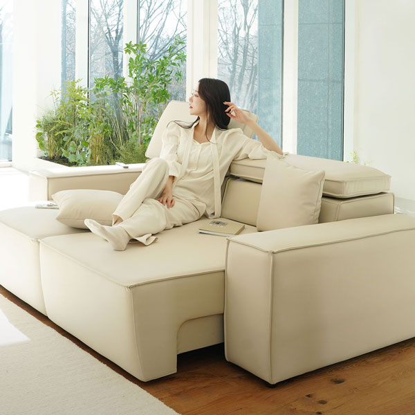 마루이 마시모 레더 모션 슬라이딩 리클라이너 3인 소파 949,000원