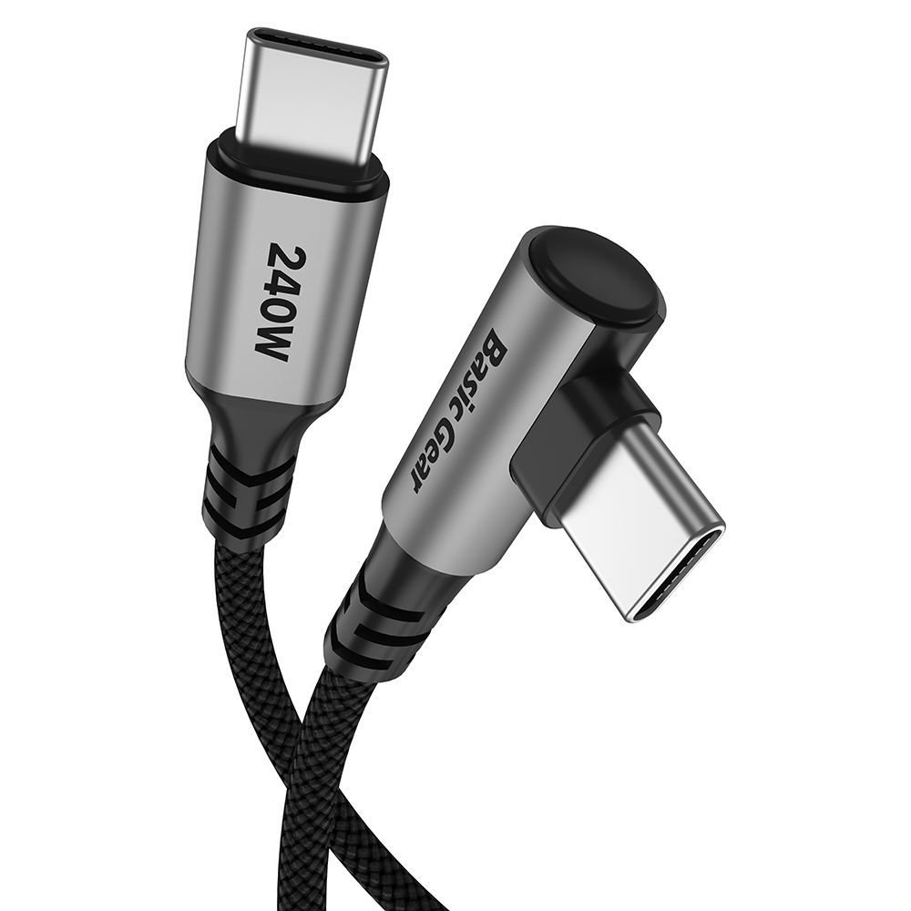 베이직기어 240W C타입 90도 꺾임 C to C 초고속 충전 케이블 실버그레이 1개 1m, 1개, 실버그레이, 1m 6,730원