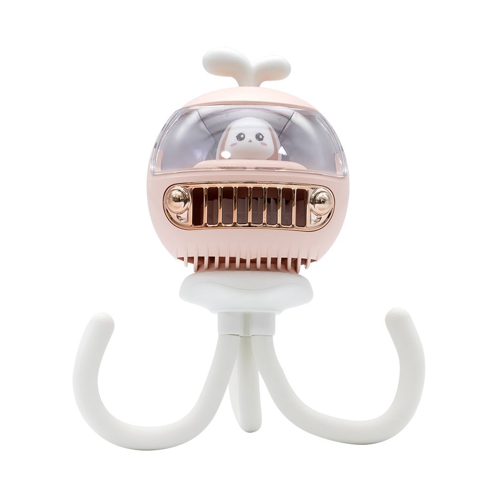 베이비커넥트 유모차 선풍기 휴대용 저소음 문어발 집게 거치대, 벚꽃가루, LLD-F68 60,000원