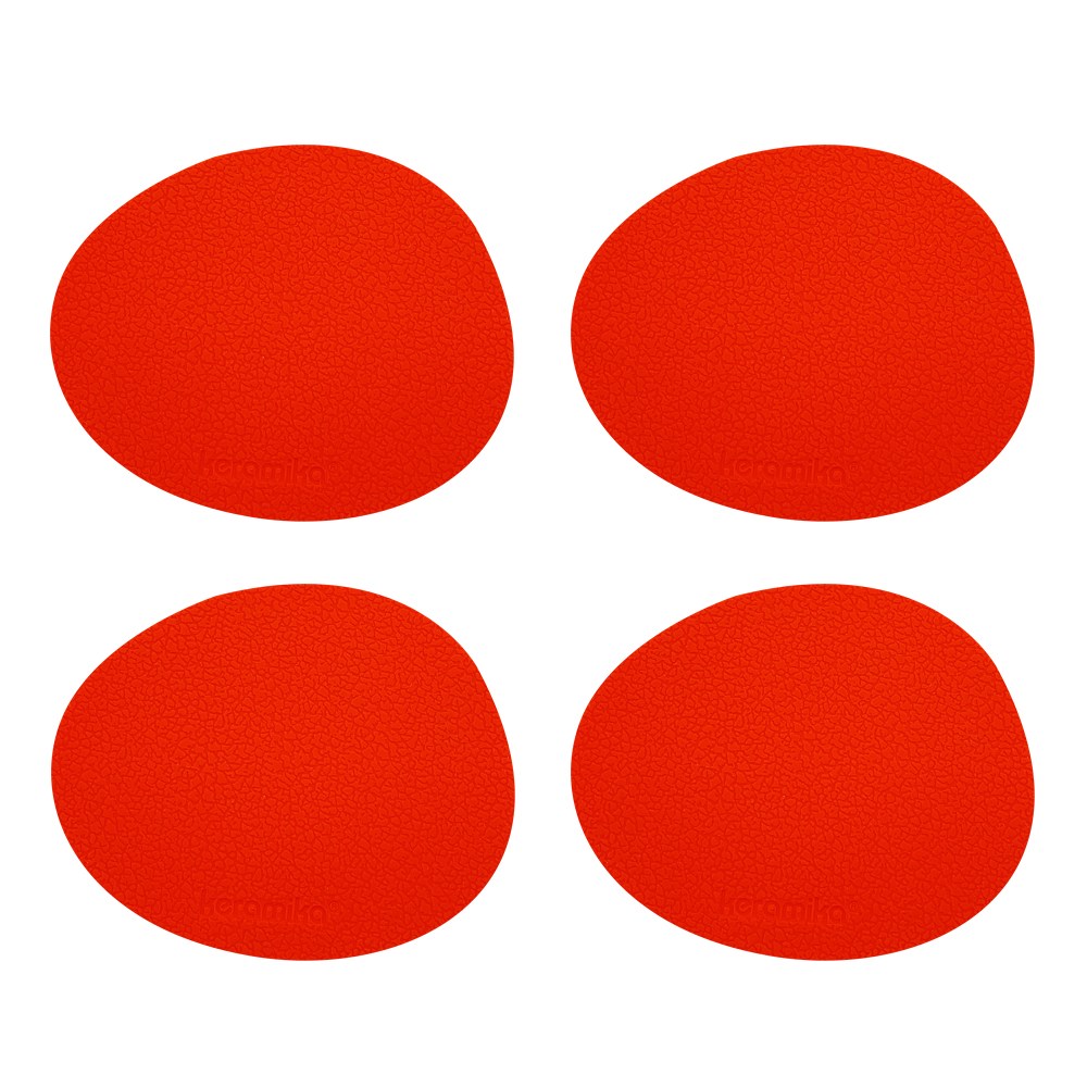 케라미카 실리콘 컵받침 오벌 tea coaster 4P세트 13컬러 8,000원