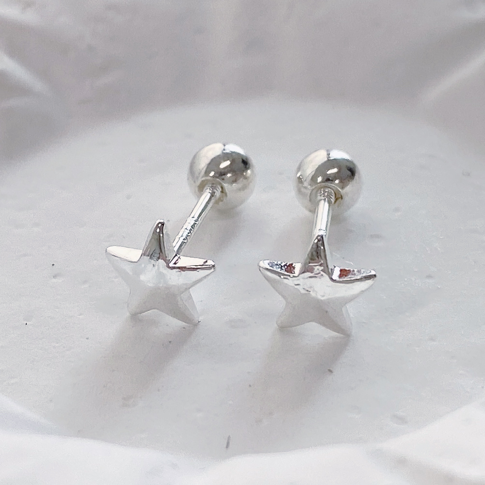 젤루나 여성용 심플 미니 플랫 스타 별 바벨 볼 피어싱 2p P-551 5,370원