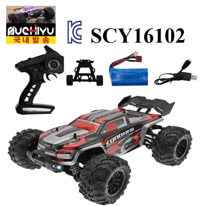 Rc카 SCY16102R 4WD LED 조명 50KM 고속 몬스터 트럭 트러기 79,000원