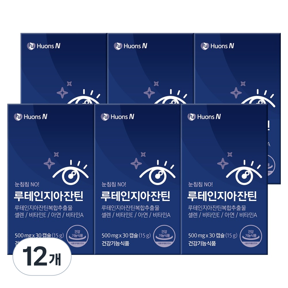 휴온스 루테인 지아잔틴, 30정, 12개 79,800원