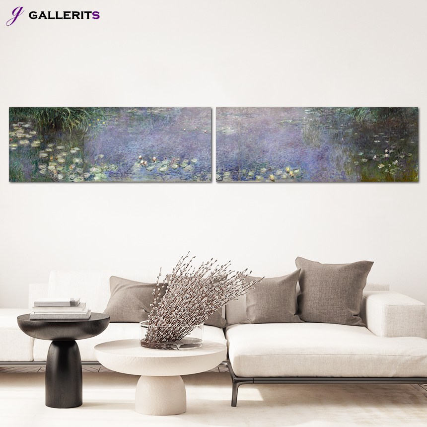 갤러리츠 모네 수련 파노라마 명화 그림 액자 아침, 프레임색상 55,950원