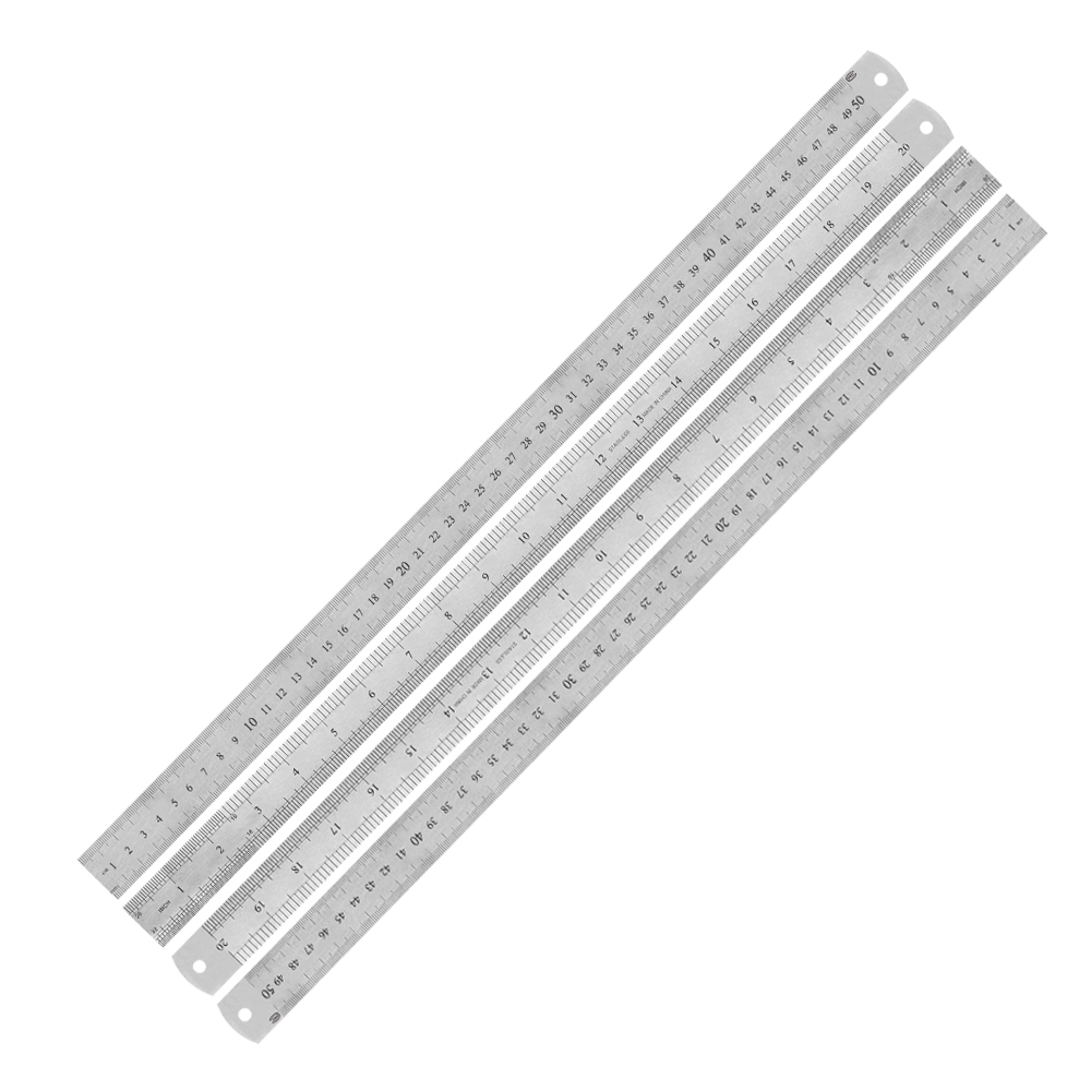 500mm 스텐 철자 직자 스틸자 A타입 50cm - 두께 0.7mm, 4개, 실버 8,500원