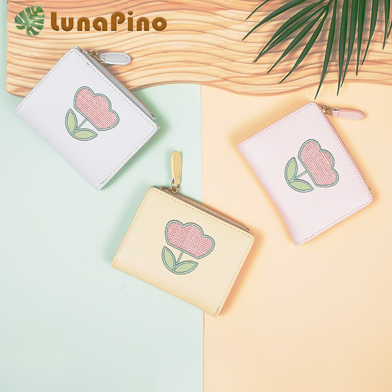 루나피노 중학생 자수 튤립 반지갑 초등 생일선물 여학생 지갑 17,200원