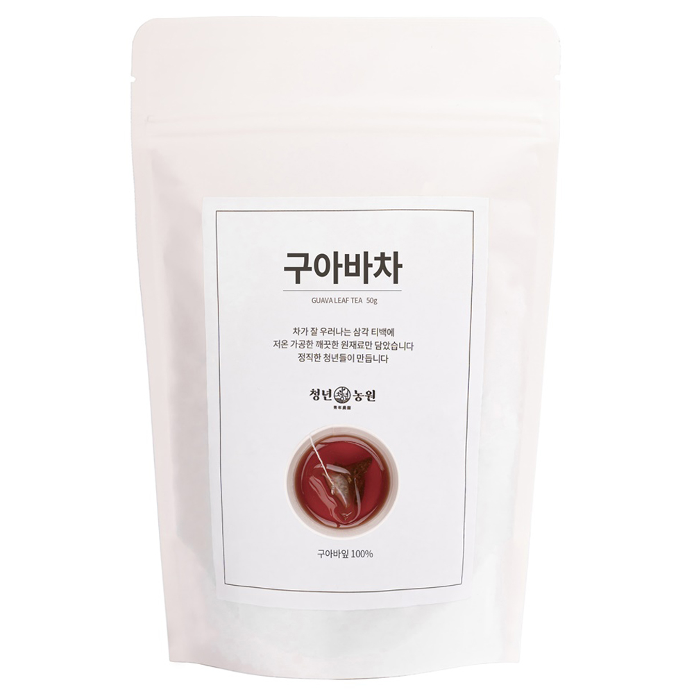 청년농원 저온가공 구아바차 삼각티백 12,900원