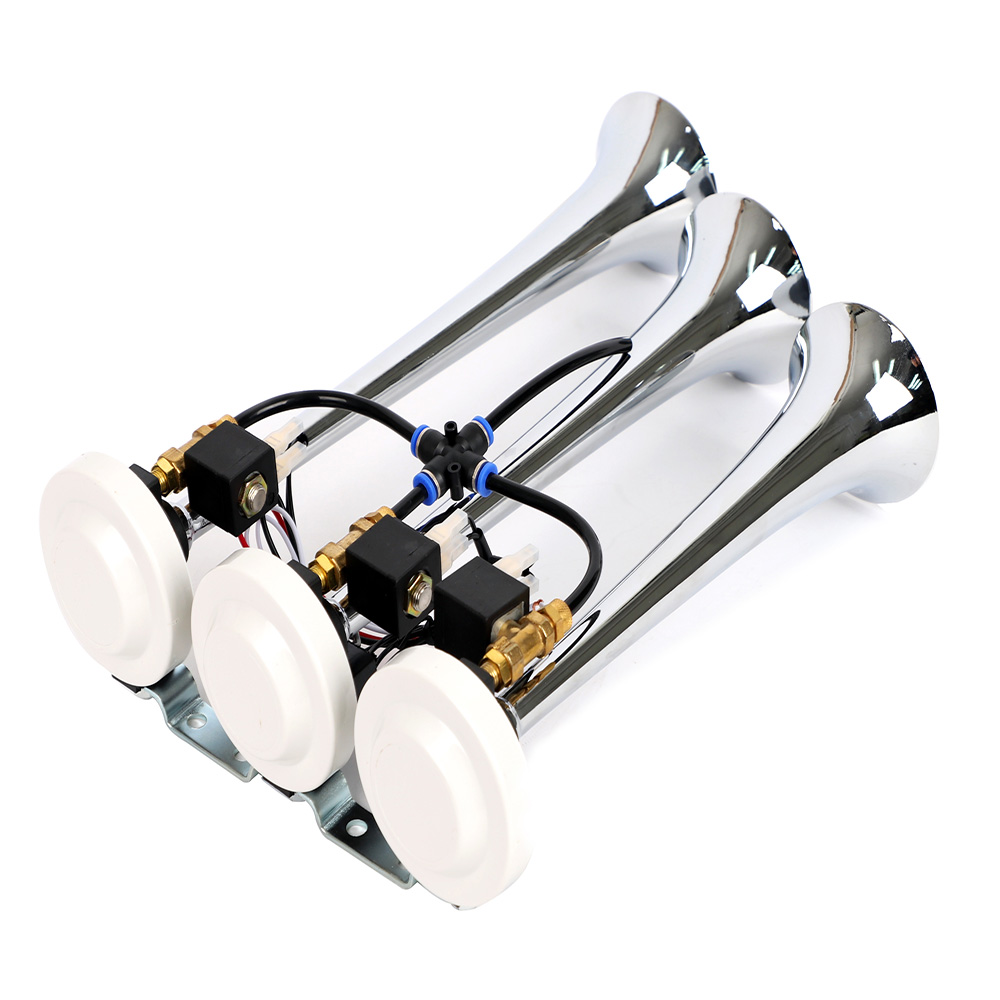 오토비트 3발 아기 상어 뮤직 에어혼 (12V/24V겸용) 에어크락션 에어컴프레셔 에어탱크 튜닝혼 자동차 버스 중장비 보트 대형화물차 경음기 74,270원