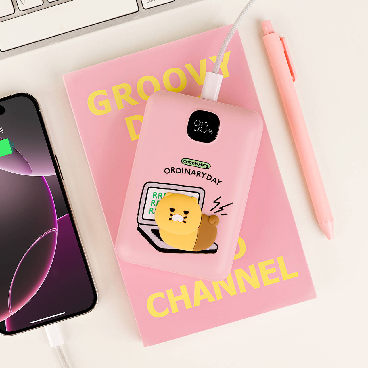 [춘식이 고속충전 보조배터리 20,000mAh] 대용량보조배터리 고속충전보조배터리 휴대용충전기 카카오프렌즈충전기 여행용보조배터리 LED잔량표시배터리 캠핑보조배터리 34,500원