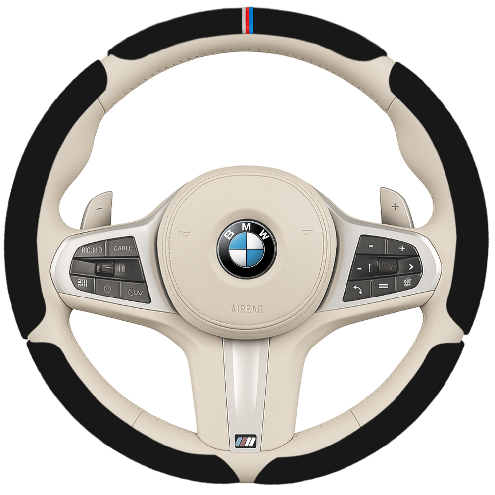 SOTT 자동차 핸들커버 커스텀 알칸타라 스웨이드 5P, 블랙 5개세트 45,000원