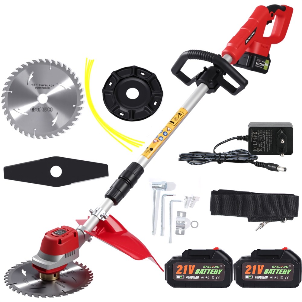 SHILONG 무선 충전식 예초기 브러시리스 제초기 CA-WSD21-001-PLUS, 1세트 139,450원