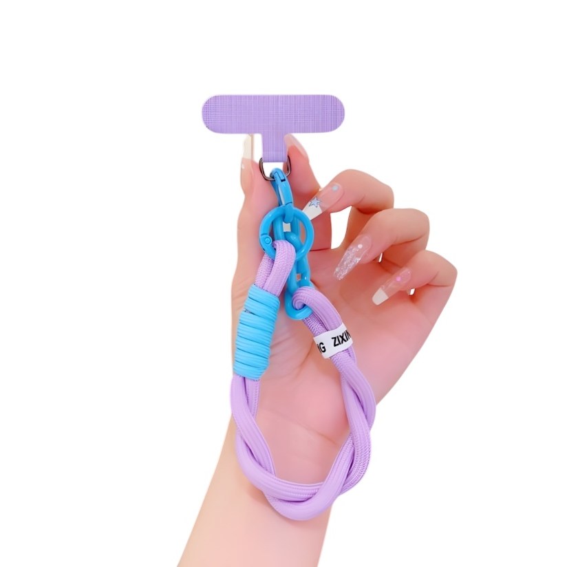 레송 VIVID 핸드폰 줄 통통 스트랩 체인 도난방지 여행용, 1개, 1.퍼플블루 3,630원