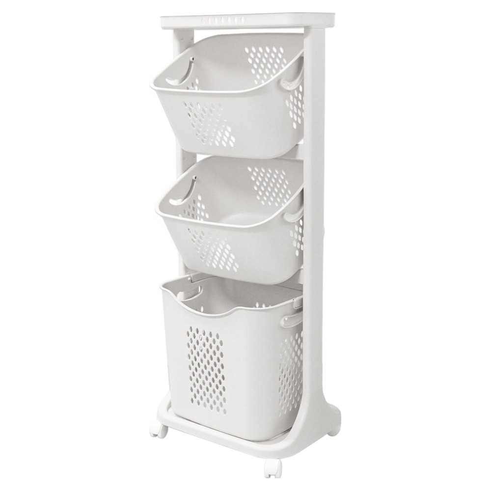 아임홈리빙 라인 스탠다드 빨래바구니, 화이트 19,600원