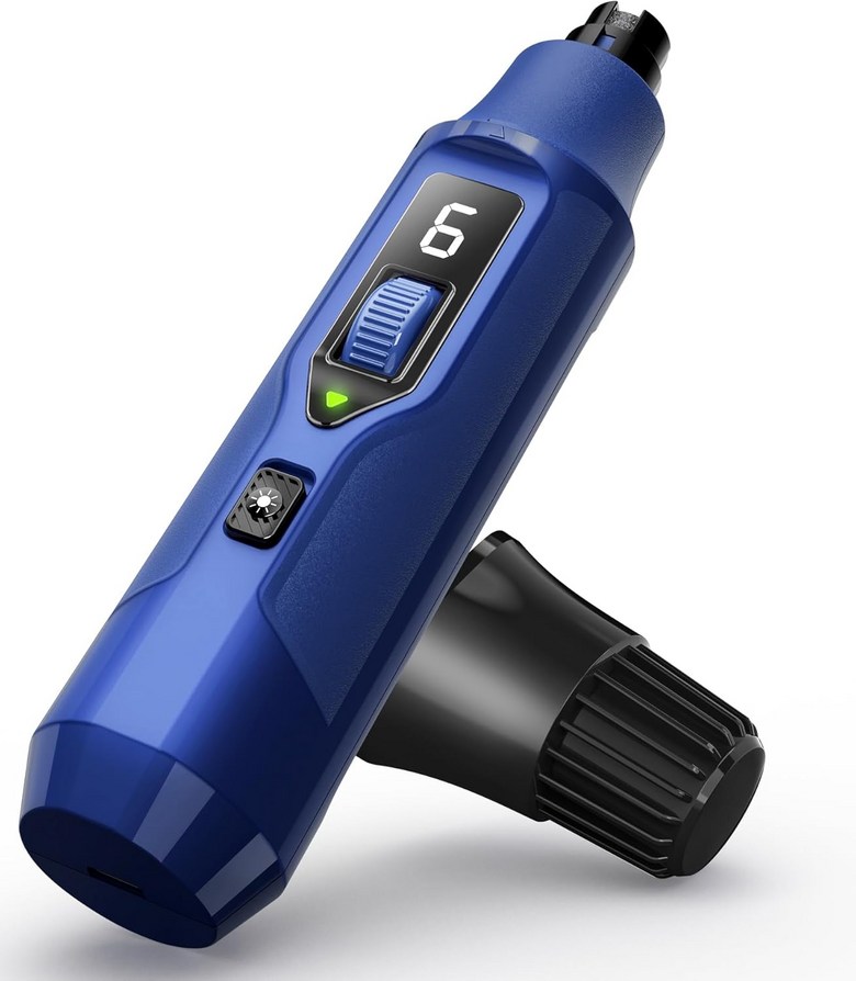 대형견 및 고양이를 위한 초조용 전기 반려견 그라인더 갖춘 손 야비프 먼지 네일 기능을 애완동물 u2013 7단 속도 조절 고양이용 한 집진기 트리머 47,670원